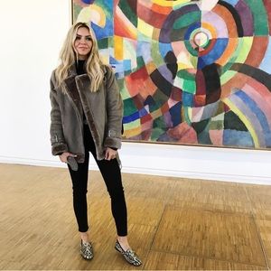 Faux Shearling Biker Jacket
TOPSHOP